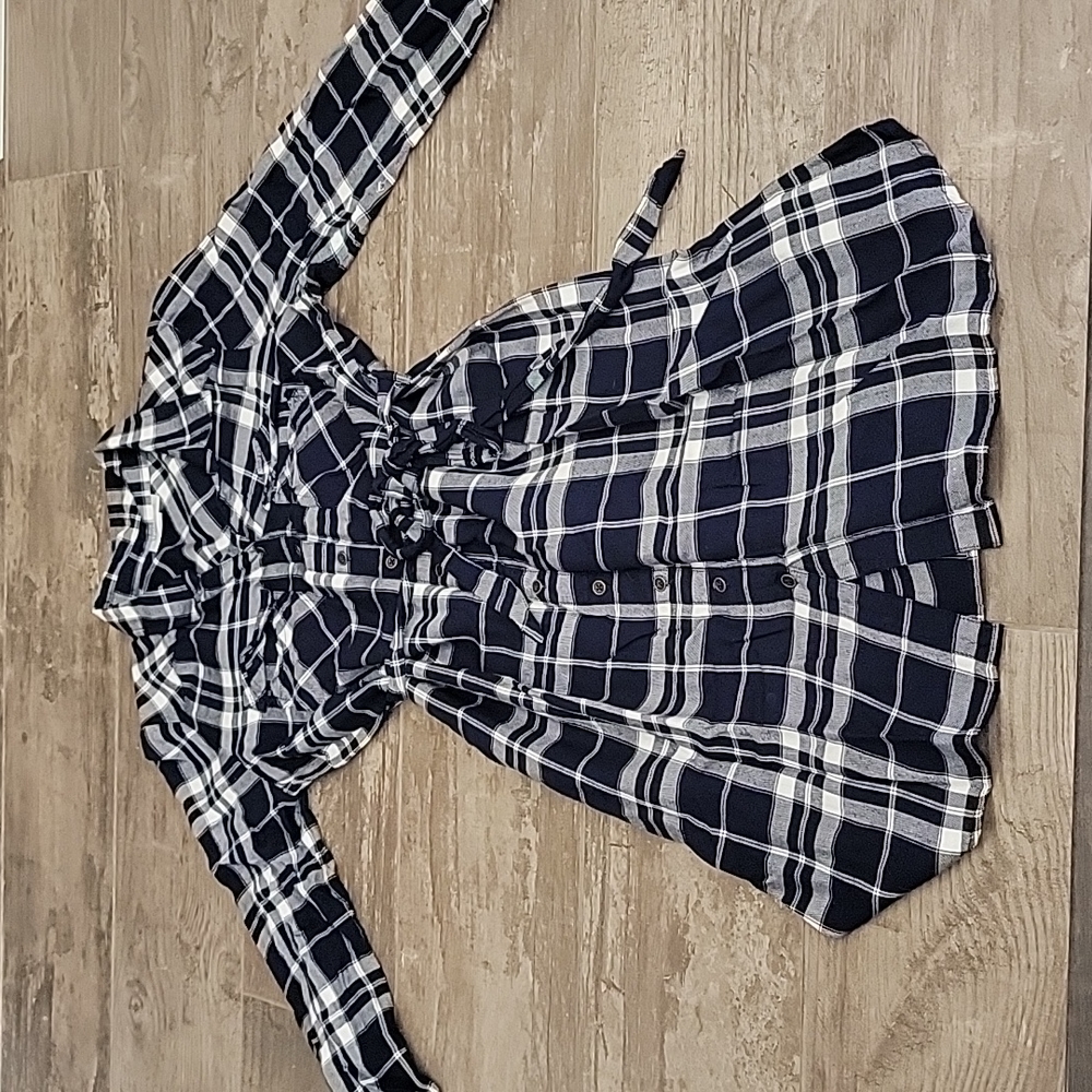 Maternity button up dress